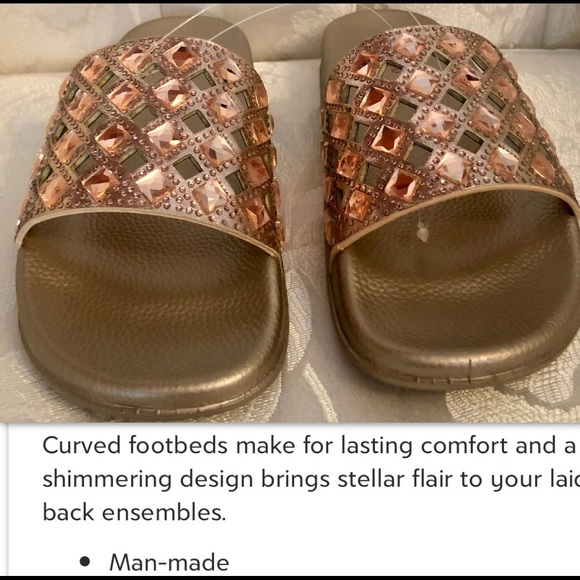 3D LASER CUT ROSE GOLD DIAMOND SLIDE - Picture 6 of 7